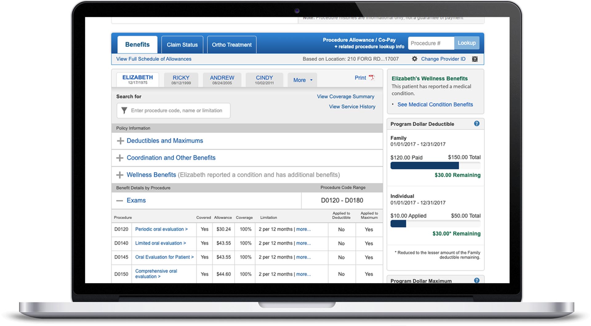 Provider portal benefits