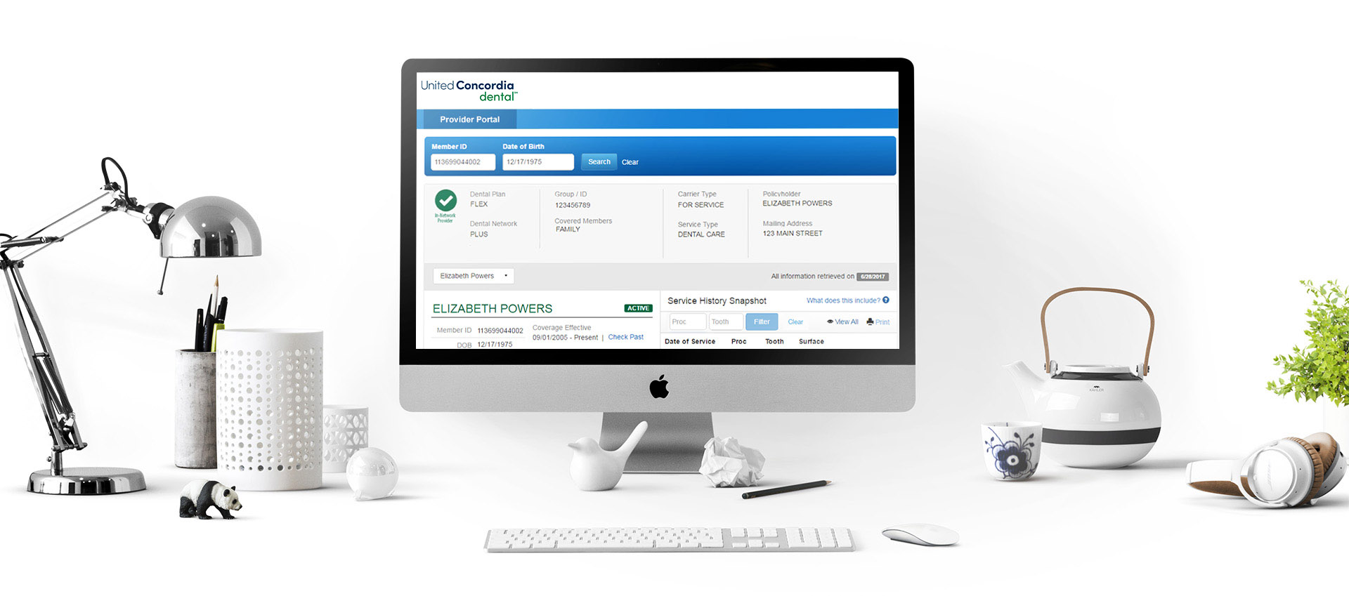 Provider portal example